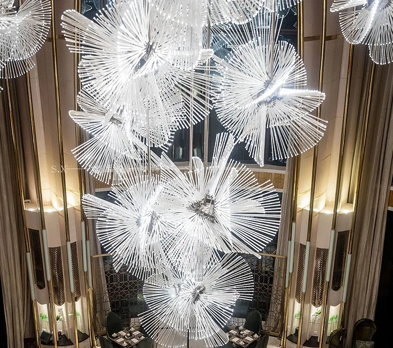 Гостиничный инжиниринг изготовленная на заказ люстра из стекла итальянский