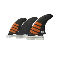new upsurf fcs 2 fin m tri fin set honeycomb carbon double tabs 2 fin high quality surf fin 4 color free shipping