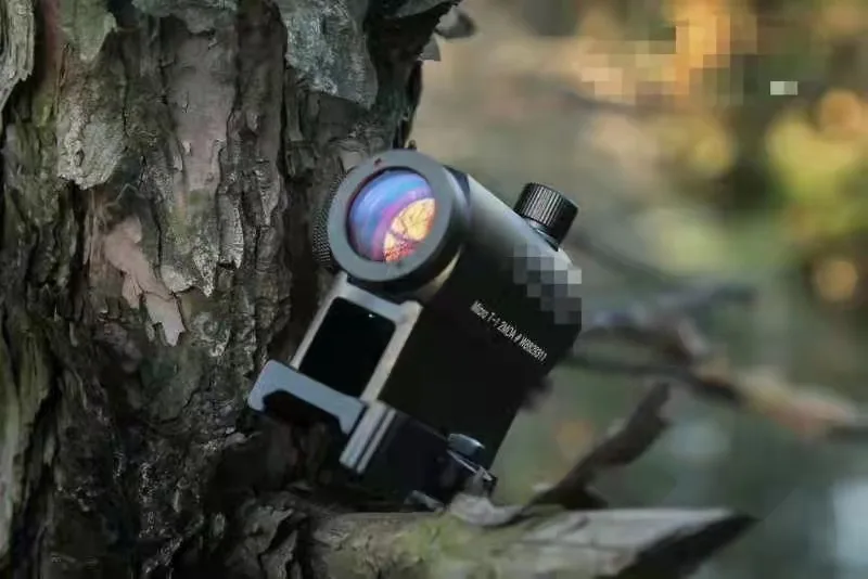 

Tactical Mini Micro 1x Red Dot Sight Scope with 20mm Picatinny Rail Mount Base and High Baseline Adapter Rifle