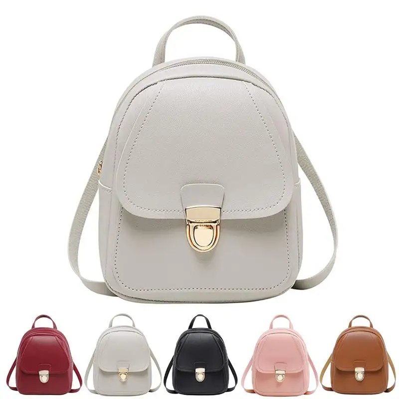 Мини рюкзак женская сумка через плечо из искусственной кожи для девочек
