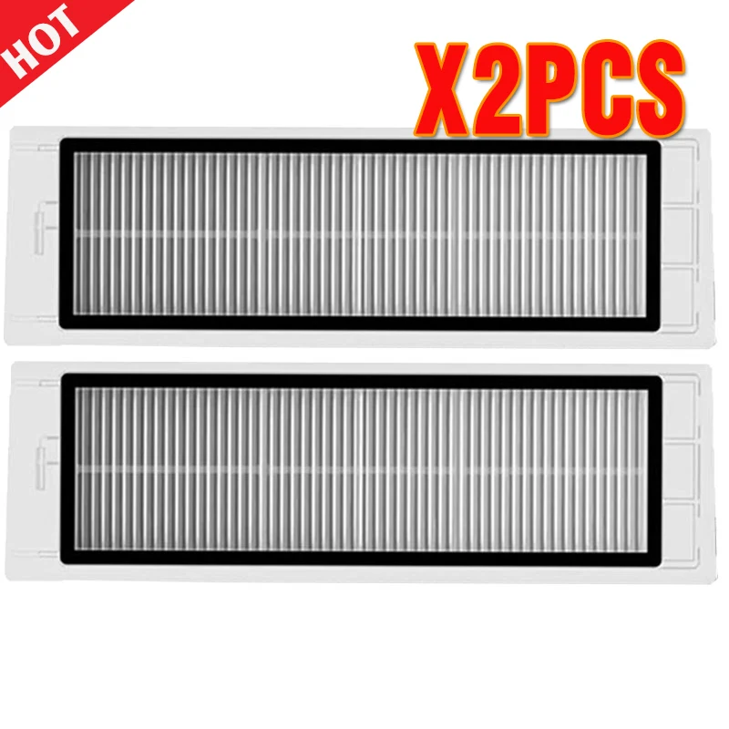 2pcs filter Xiaomi Roborock Robot S50 S5 Запчасти для пылесоса комплекты МОП тряпки моющий фильтр боковая щетка рулон щетка резервуар для воды замена - Цвет: 2pcs filter
