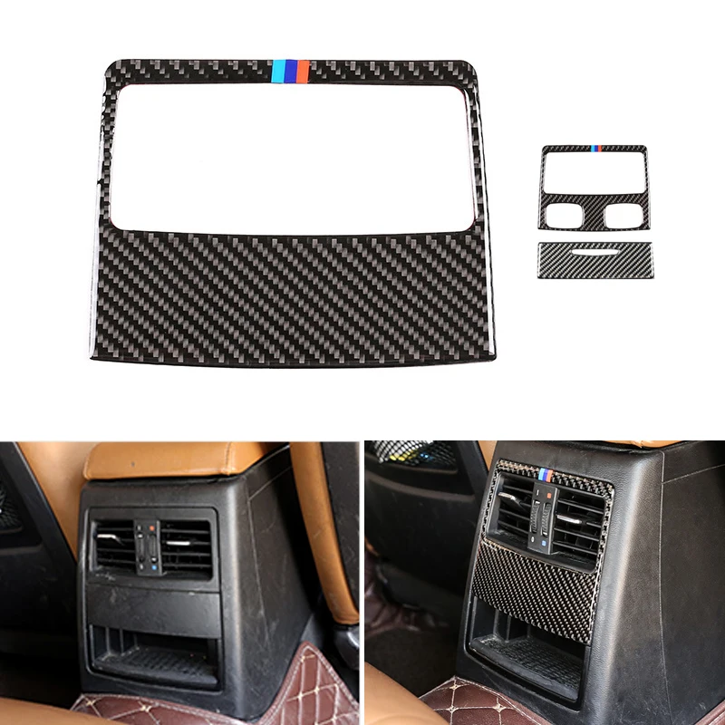 

Car Styling Real Carbon Fiber Rear Air Condition Vent Air Outlet Cover Trim for BMW 3 Series E90 2005- 2008 2009 2010 2011 2012