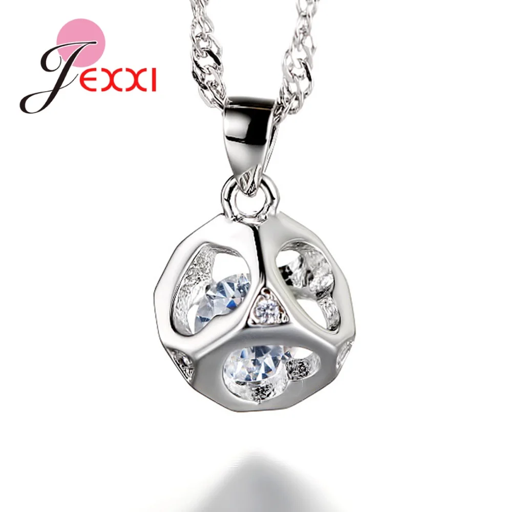 Женское колье-чокер из серебра 925 пробы с австрийским кристаллом | Украшения и