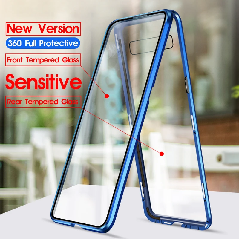 Магнитный абсорбционный металлический флип-кейс для samsung Galaxy S10 S10Plus S10Lite S10E Plus Lite