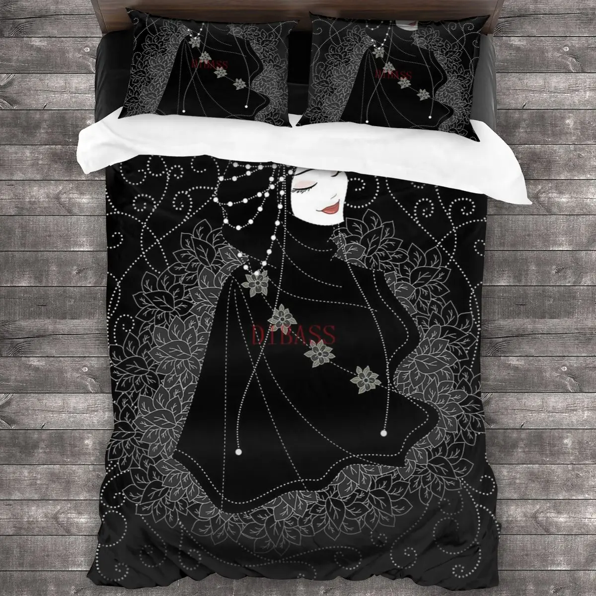 

Черное одеяло из 100% чистого хлопка с 2 наволочками, комплект из мягкого пододеяльника из микрофибры, комплекты постельного белья