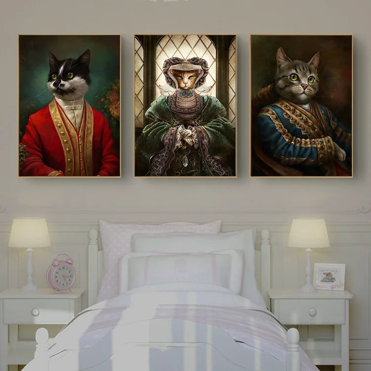 Костюм Джентльмена украшение в виде животных картина кошка собака лось спальня