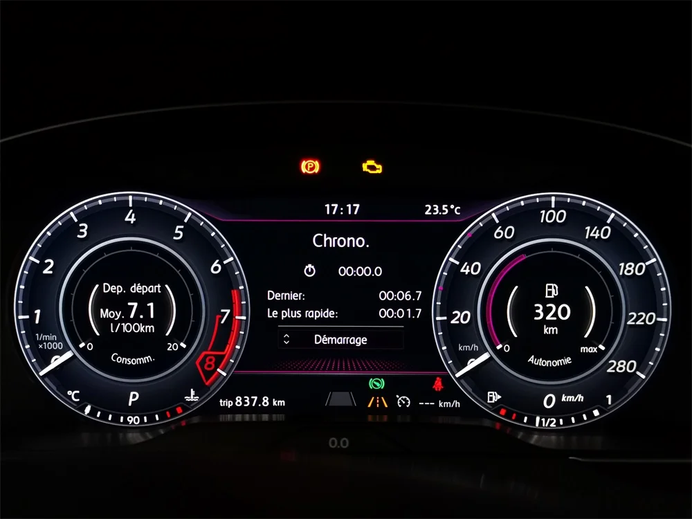 Спидометр и одометр для VW Passat B8 Arteon вариант Alltrack Touran виртуальная кабина ЖК