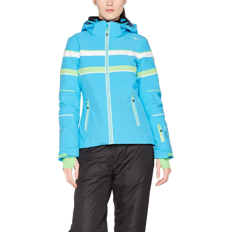 Куртка горнолыжная женская CMP Zip Hood 3W01576WF L714 Голубая|Лыжные куртки| |