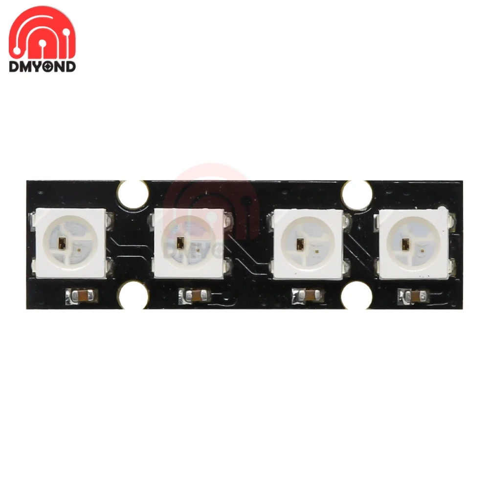 4-битная светодиодная RGB-подсветка WS2812B встроенная полноцветная макетная плата