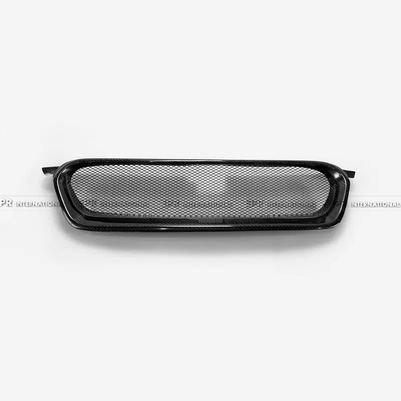 Для SUBARU Legacy углеродное волокно передняя решетка отделка 2007-2008 Корпус Комплект глянцевый углеродный передний гриль тюнинг для Legacy Racing