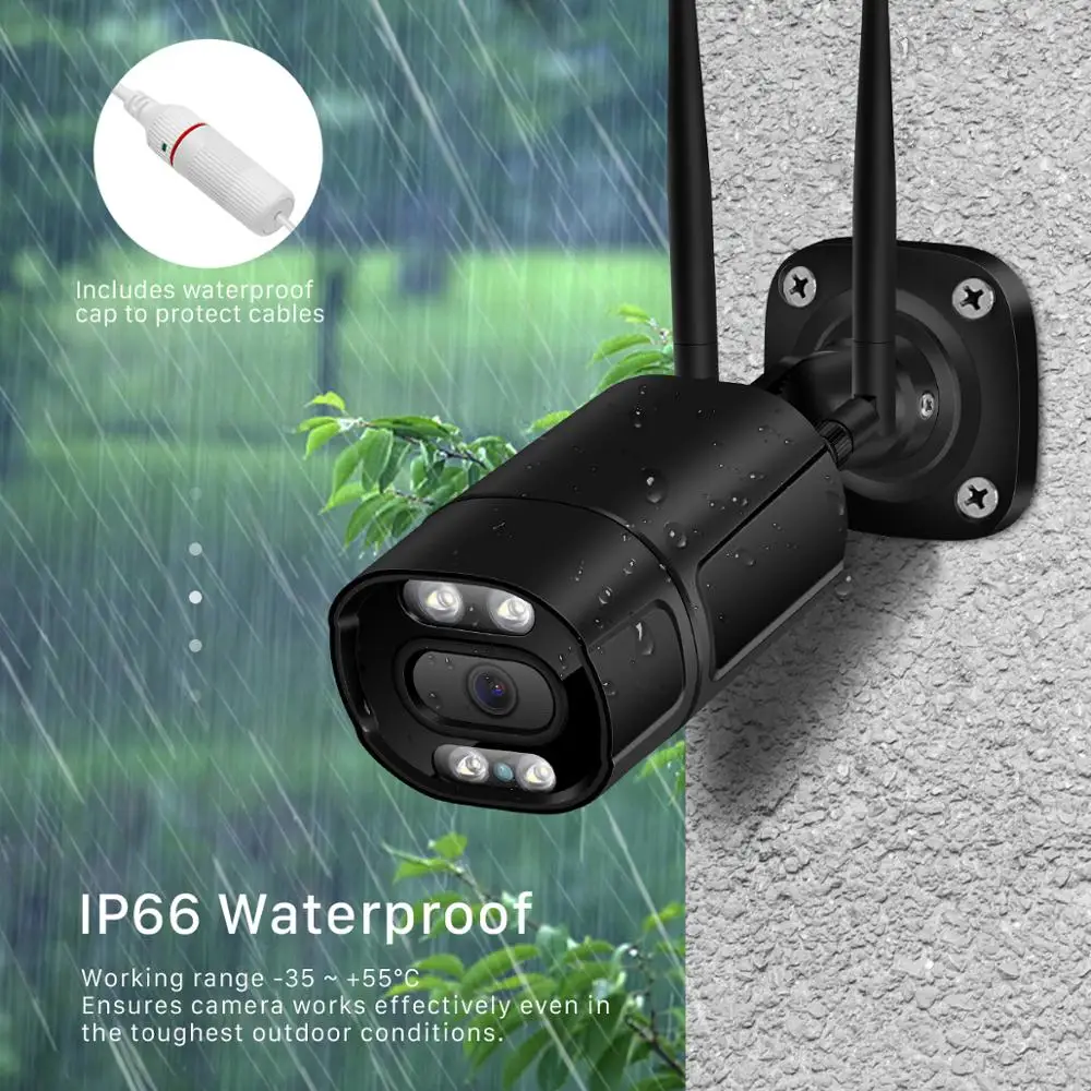 BESDER 5MP Wifi Camera IP Outdoor Ai Human Detect Audio 3MP 2MPHD Color Infrared Night Vision Security CCTV P2P | Безопасность и