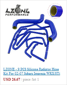 LZONE-9 шт. комплект силиконовых шлангов радиатора для 02-07 Subaru Impreza WRX/STi GDA/GDB EJ20 JR-LX1803C-QY