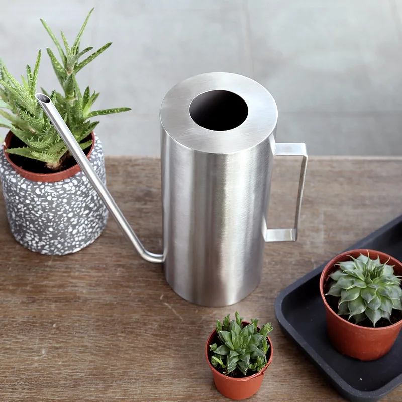 Нержавеющая сталь полива горшок Лейка малая Применение ручка идеально подходит
