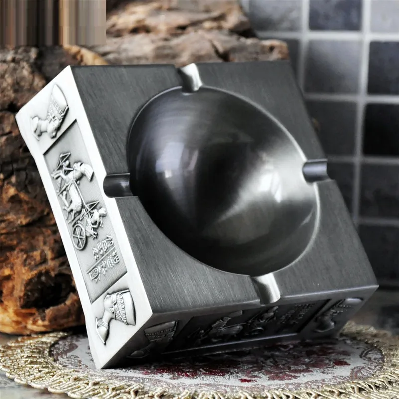 

European Retro Egypt Pantheo Ashtray Fashion Office Ashtray Ancient Multifunction Ashtray Zinc Alloy Craft Home Decoration R3705