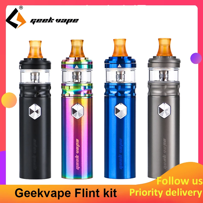 Новейший комплект Geekvape Flint 950 мАч с водонепроницаемым испарителем IPX5 для