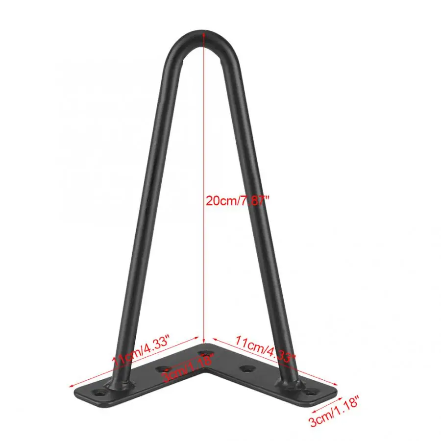 Черная Железная настольная ножка стола 4 шт. домашние аксессуары для рукоделия