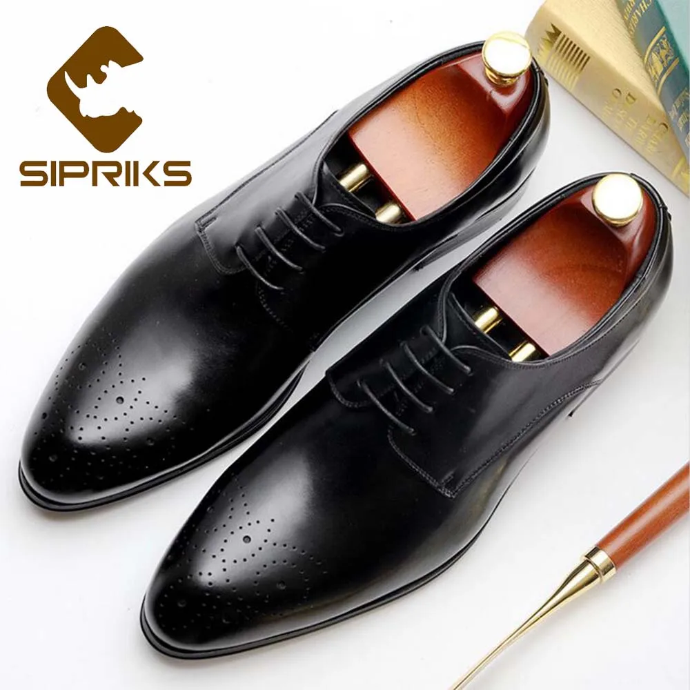 Роскошная обувь для мужчин sipriks брендовая мужская бордовая кожаная модельная