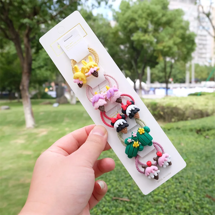 Новогодняя елка снежный человек лось держатель для конского хвоста резинки