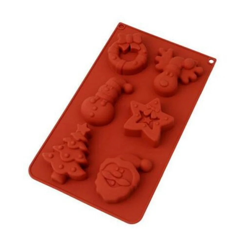 Силиконовая форма в форме рождественской елки Санта-Клауса Шоколадные