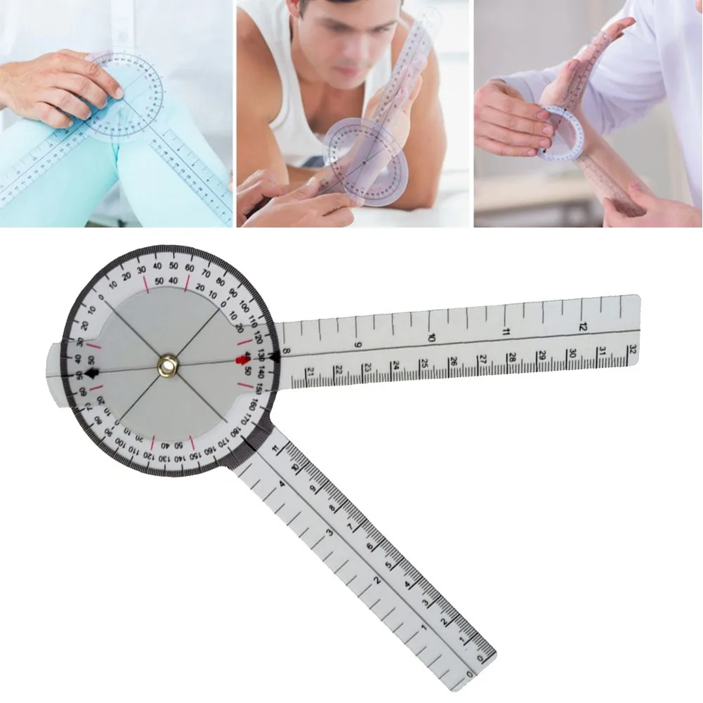 

13\" Inch Calibrated Goniometer 360 Degree Measurement Measuring Ruler