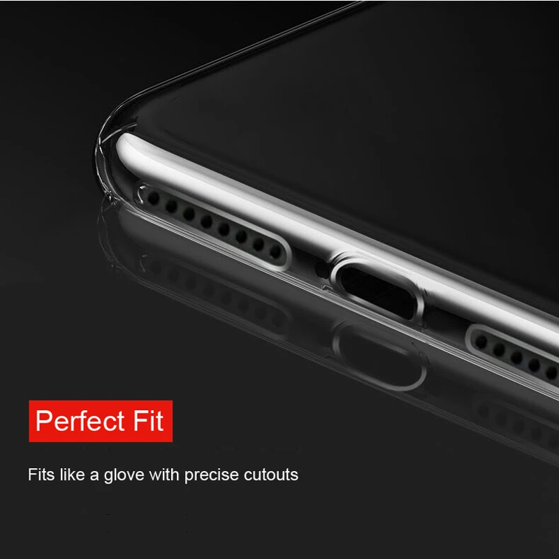 Прозрачный чехол для телефона iPhone 7 X Мягкий силиконовый прозрачная задняя крышка