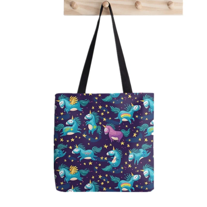 

Women Shopper bag I believe in magic Printed Kawaii Bag Harajuku Shopping Canvas Shopper Bag girl handbag Tote Shoulder Lady Bag
