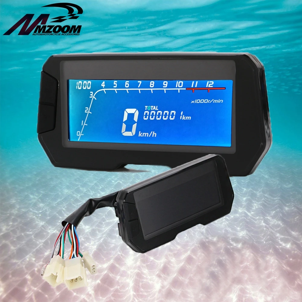 Универсальный мотоциклетный цифровой спидометр одометр подсветка для мотоцикла