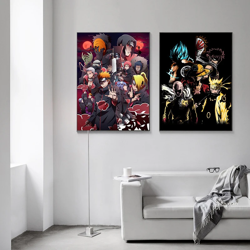 

Japanese Anime Characters Canvas Painting Naruto Art Posters and Prints Print Mural Picture Children's Room Home Wall Decoration