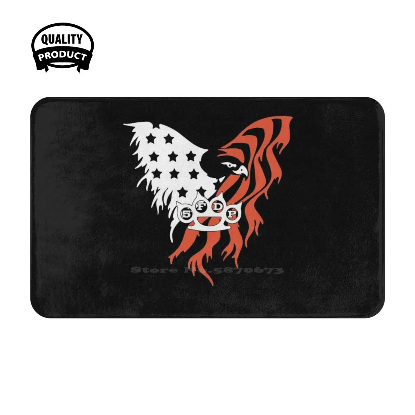 Мягкий домашний коврик с пятью пальцами скелетом морщиной Орлан крестом