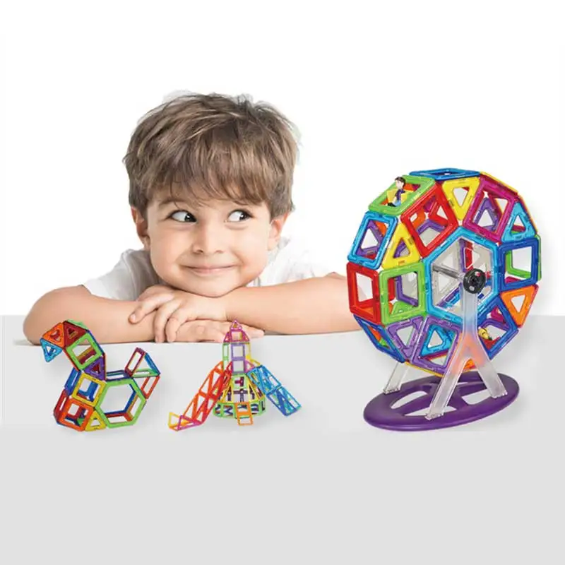 

5 types Magnetic Building Blocks Magnetic Designer Construction Set Model Building Magnets Blocks Educational Toy big size