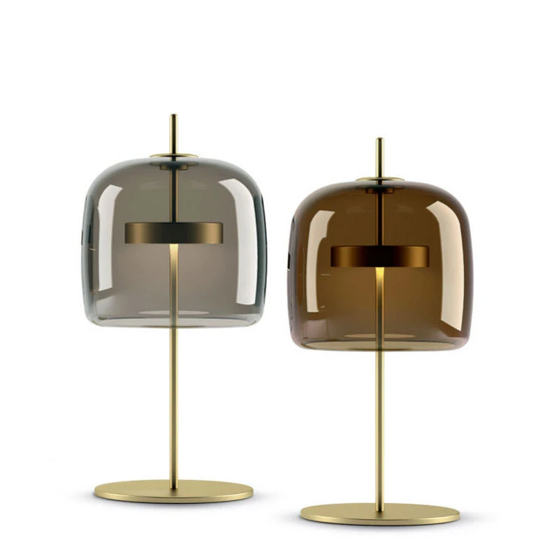 

Nordic Modern LED Desk Lamps Simple Library Living Room Bedroom Bedside Desk Lights Creative Designer Glass Table Lamps Decor