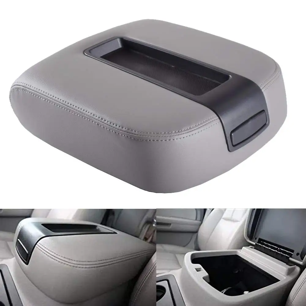 LidH-Gray Пикап центральной консоли крышка подлокотника крышка комплект для 2007- GMC Sierra Yukon XL 1500 2500 Chevy Avalanche Silverado Suburban - Название цвета: LidH-Gray