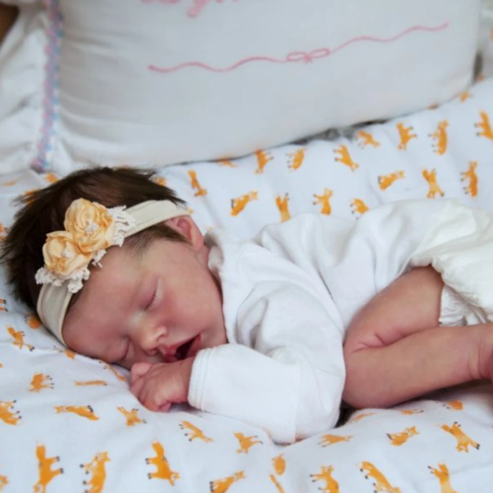 

HoomaiReborn Baby Doll 17 Inches Lifelike Newborn Baby Vinyl Unpainted Unfinished Doll Parts DIY Blank Doll Kit