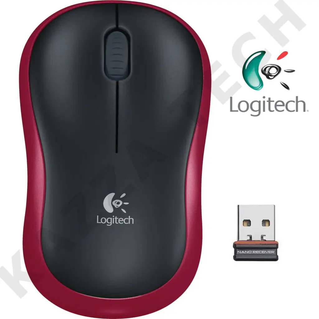 

Logitech NEW M185 красная Беспроводная оптическая мышь компактная для ПК ноутбука MAC Linux