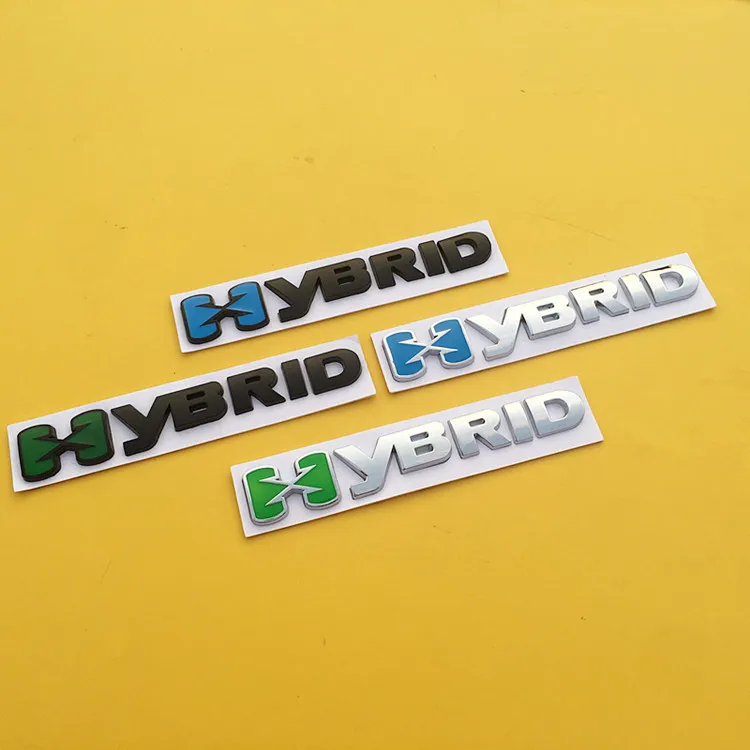 

2X 3D Refitting Badge Auto Hybrid Car Emblem Sticker Decal For Volkswagen golf Lexus BMW Audi Toyota Nissan Camry Subaru Honda