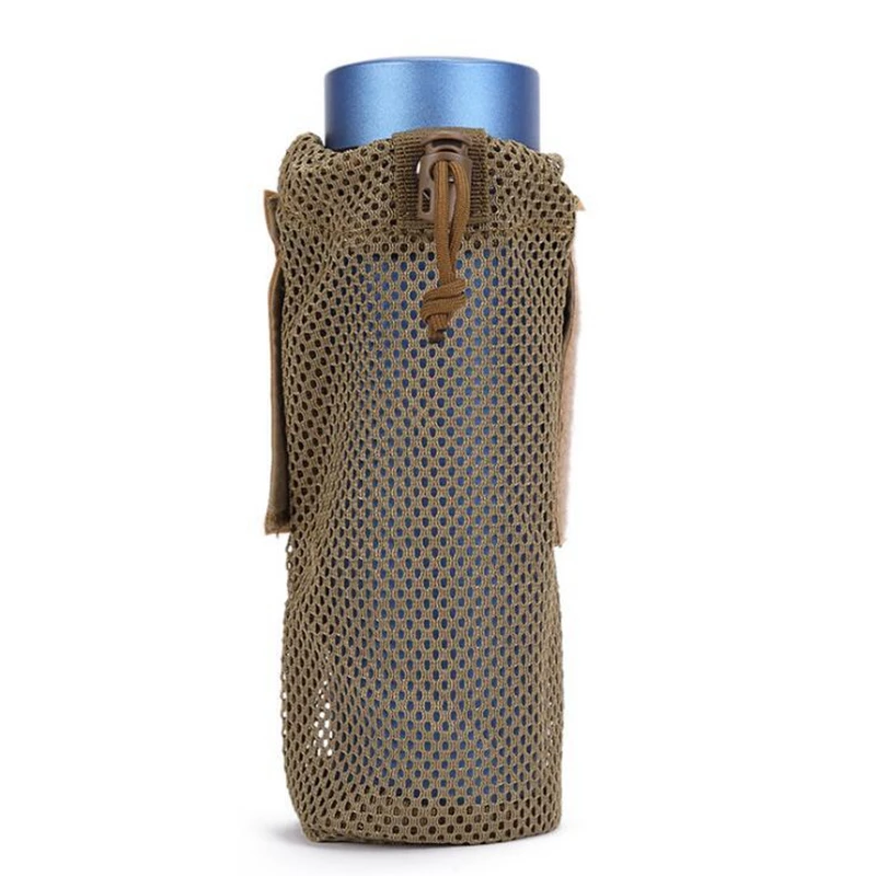

Lightweight Molle Outdoor Water Bottle Bag Camping Cycling Hiking Foldable Holder Kettle Pouch Water Bottle Carrier Mesh Pouch