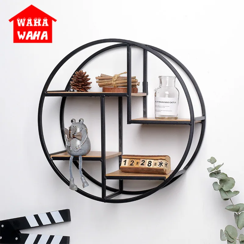 Скандинавский Настенный декор полка для хранения настенная подвесная рама
