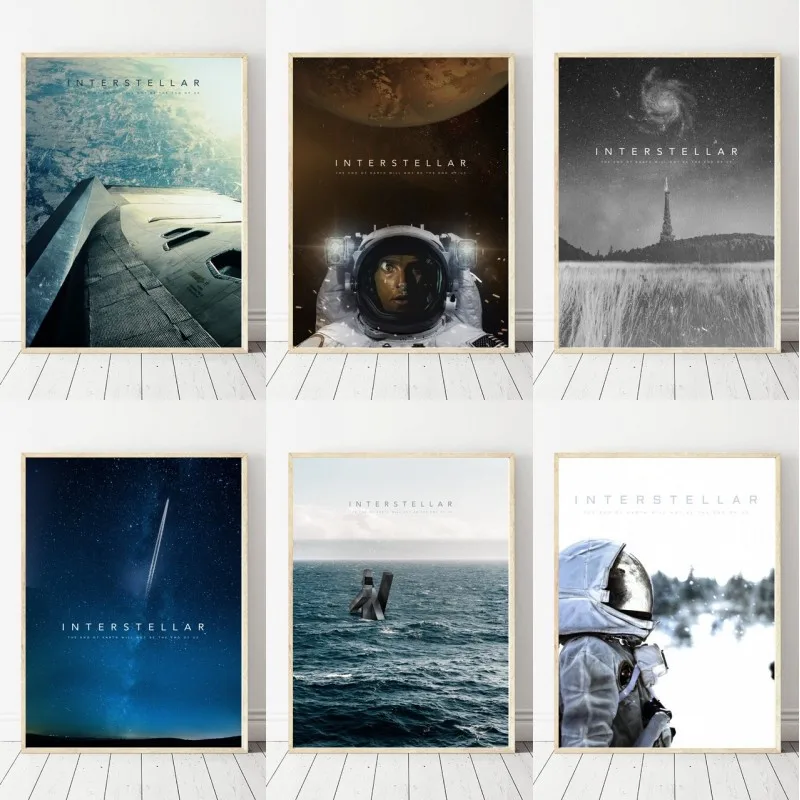 

Interstellar movie art canvas poster room wall decoration prints without frame
