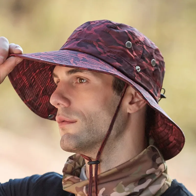 Панама с защитой от ультрафиолета шляпа солнца для рыбалки и охоты мужская