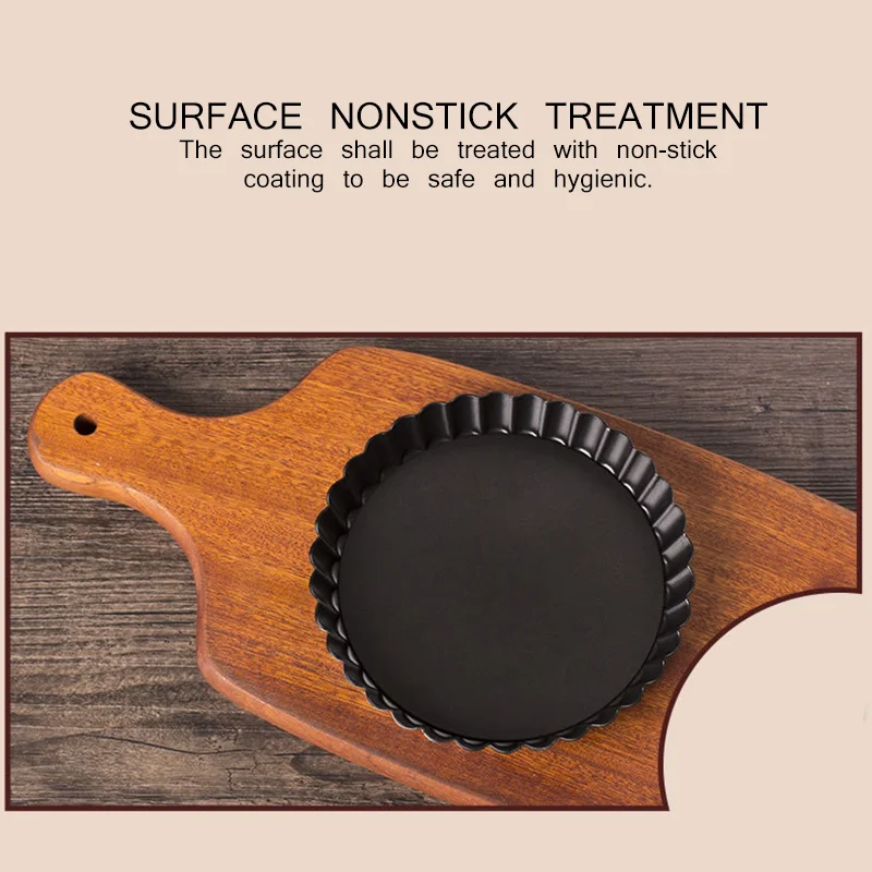 Антипригарная сковорода для пиццы 8/10/11 дюйма из углеродистой стали круглая форма