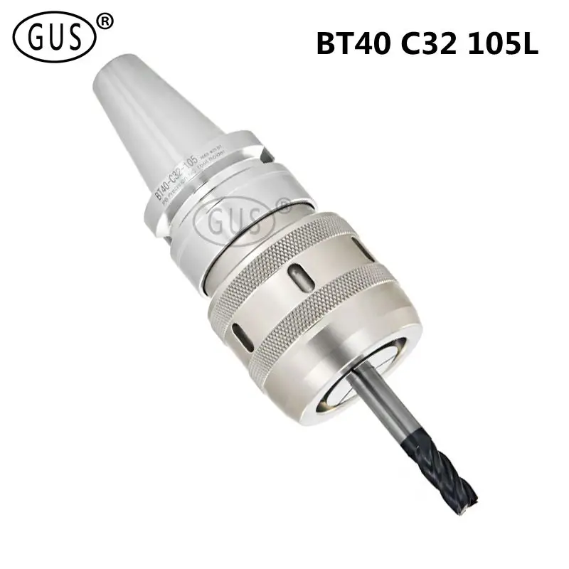 

1 шт. BT40 C32 105L мощный цанговый патрон, крепкий и многоблокировочный фрезерный станок с ЧПУ, обрабатывающий центр, пылезащитный инструмент, хв...