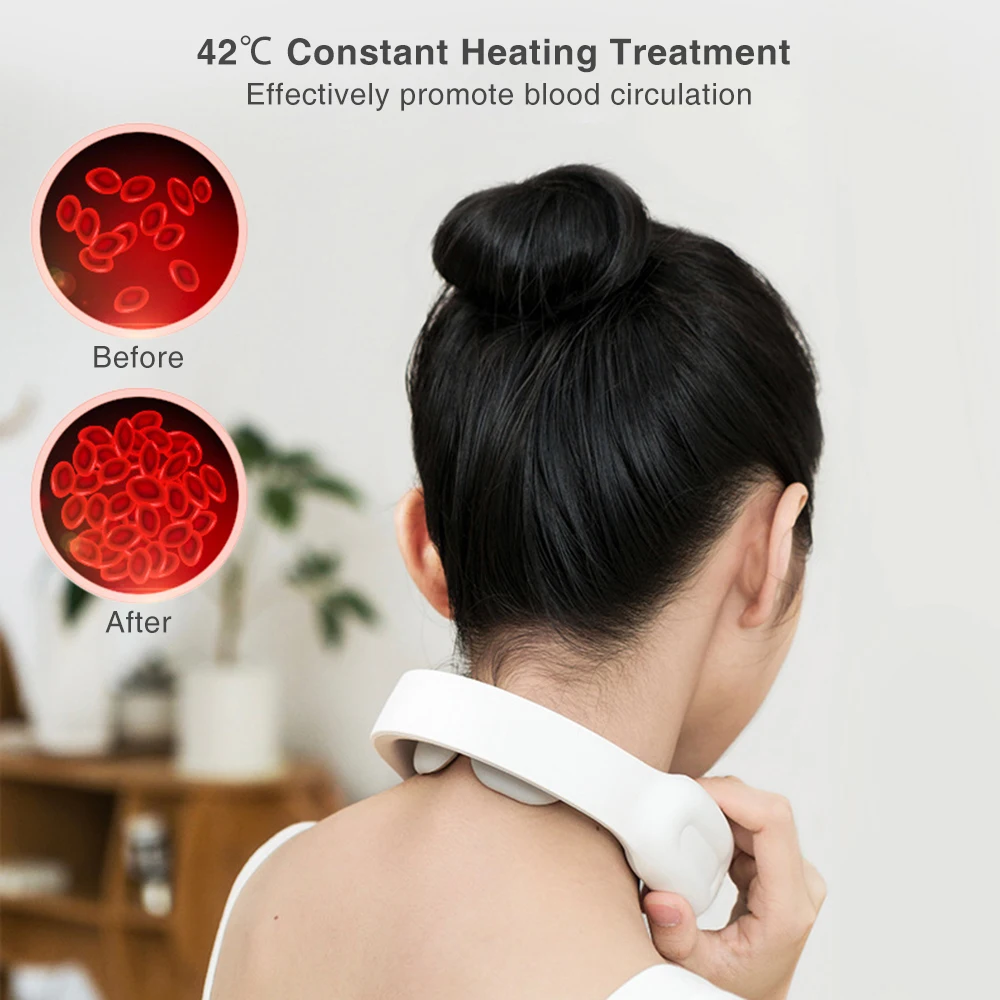 

Smart Electric Neck and Shoulder Massager Pain Relief Tool Health Care Relaxation Cervical Vertebra Physiotherapy