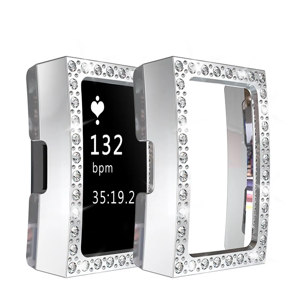 Роскошный Кристальный защитный чехол для Fitbit charge 2 Smart Watch PC Frame ультра-тонкий
