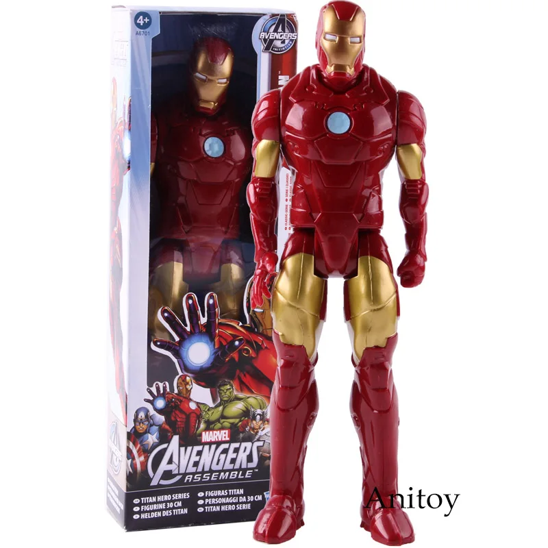 With box Marvel Amazing Ultimate Человек-паук Капитан Америка Железный человек ПВХ фигурка Коллекционная модель игрушки для детей Детские игрушки - Цвет: With box
