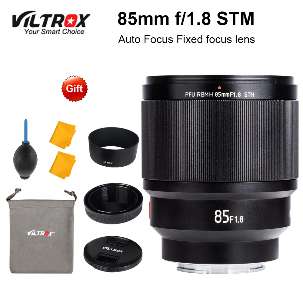VILTROX 85 мм f1.8 STM объектив с автоматической фокусировкой и фиксированным фокусом F1.8 полный объектив для камеры sony E mount A9 a7III a7RIII a7SII A6500 A6400