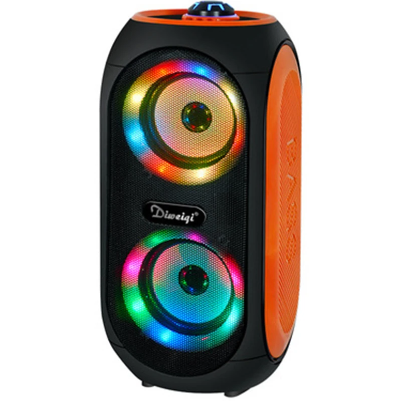 

Portable Bluetooth Speaker Colorful Light Soundbar Outdoor High-Power Sound Column Home Theater Music Center TF AUX FM U Disk