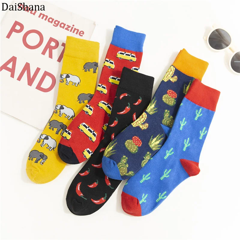 Новые модные женские носки Забавные милые Мультяшные персонализированные