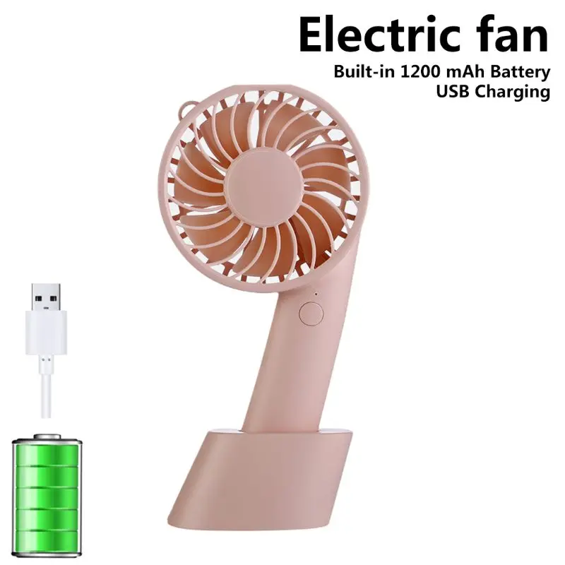 

Portable Electric Desk Fans 7-leaf 3-Speed USB Battery Rechargeable Dropshipping