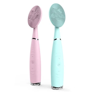 Silicone Face Cleansing Brush Electric Sonic Cleanser Electric Facial Cleanser Skin Deep Washing Massage Brush