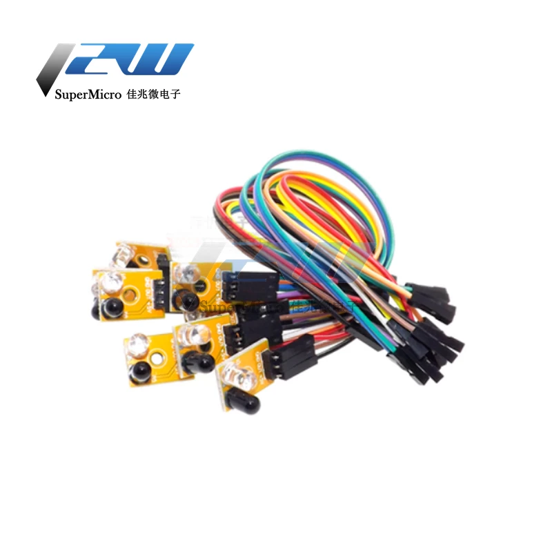 8 канальный фотоэлектрический датчик для автомобиля черно белый с инфракрасным